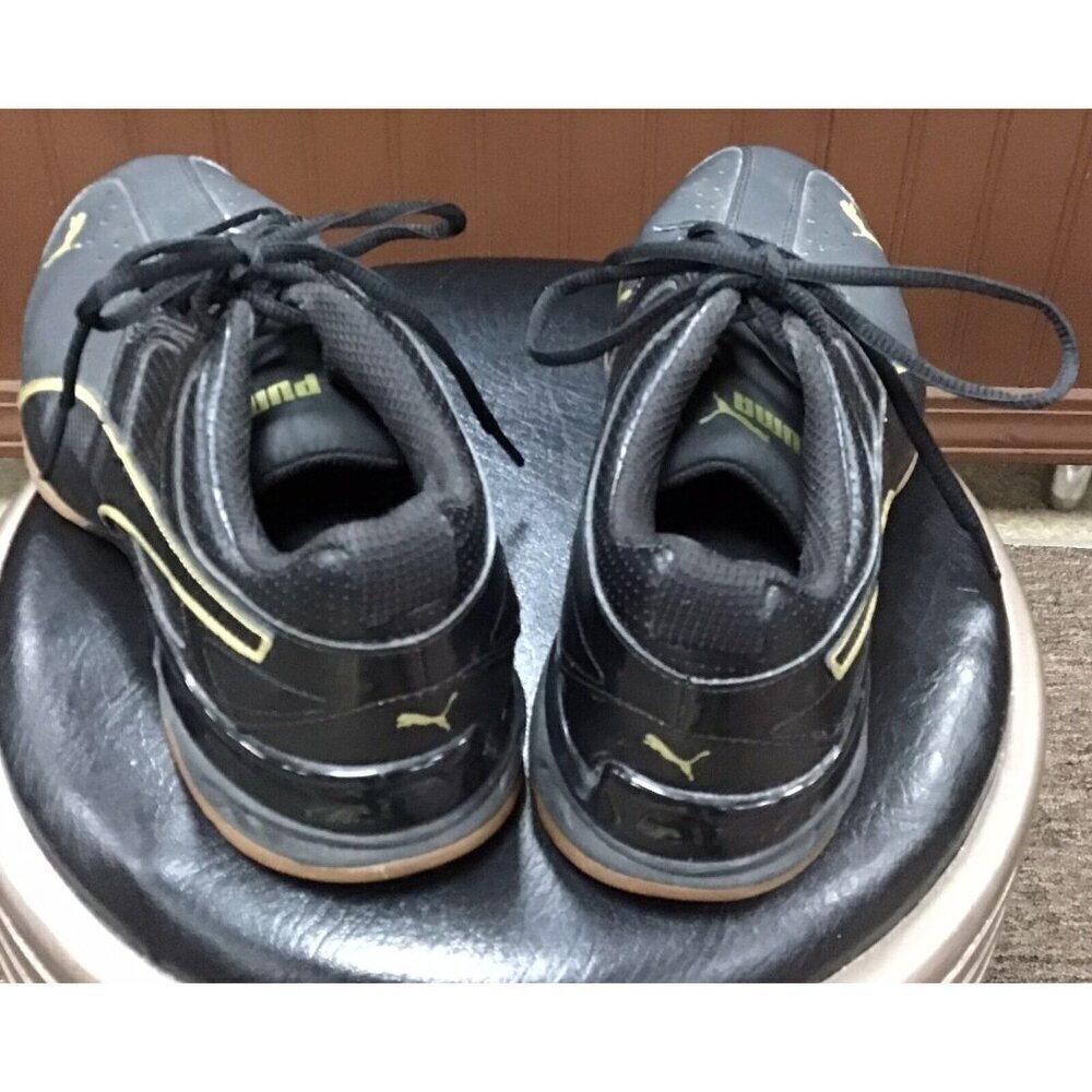 Women’s Black Lace Up Puma Athletic Running Shoes Size 8 - Picture 3 of 5